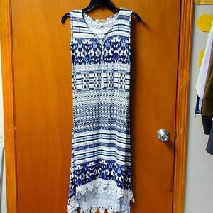  ,One world,  high low dress, size petite large